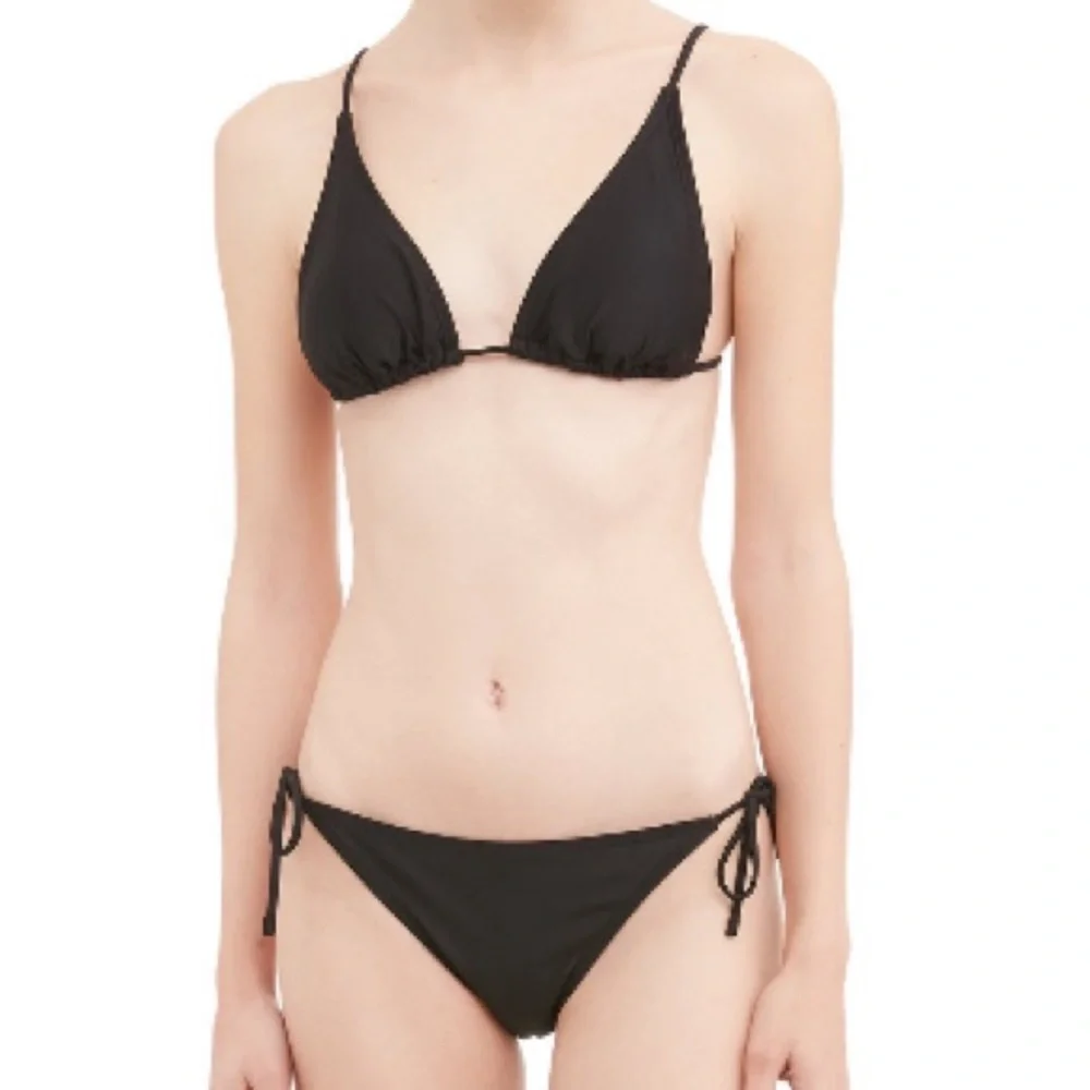 🖤No Boundaries Black Side‎ Tie Bikini Bottoms🖤